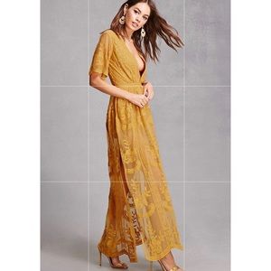 Honey Punch Boho Lace Maxi Dress